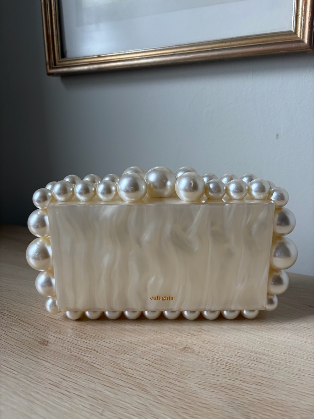 Cult Gaia Eos Box Clutch in Pearl - Picture 4 of 16